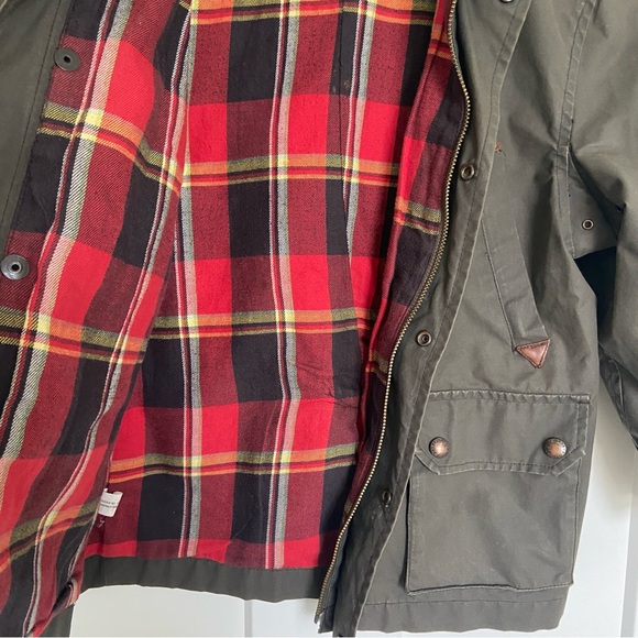 Polo by Ralph Lauren Green w/Plaid lining & Corduroy collar Jacket - Size 6 - Picture 2 of 14